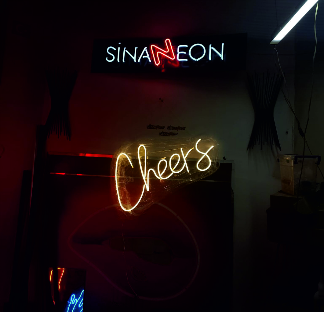 cheers led ışıklı yazı tabela cheers yazısı