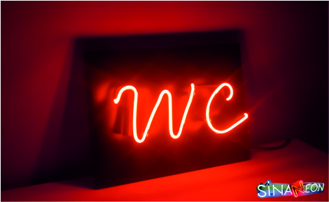 wc neon light, wc neon sign, wc neon reklam, wc neon yazı