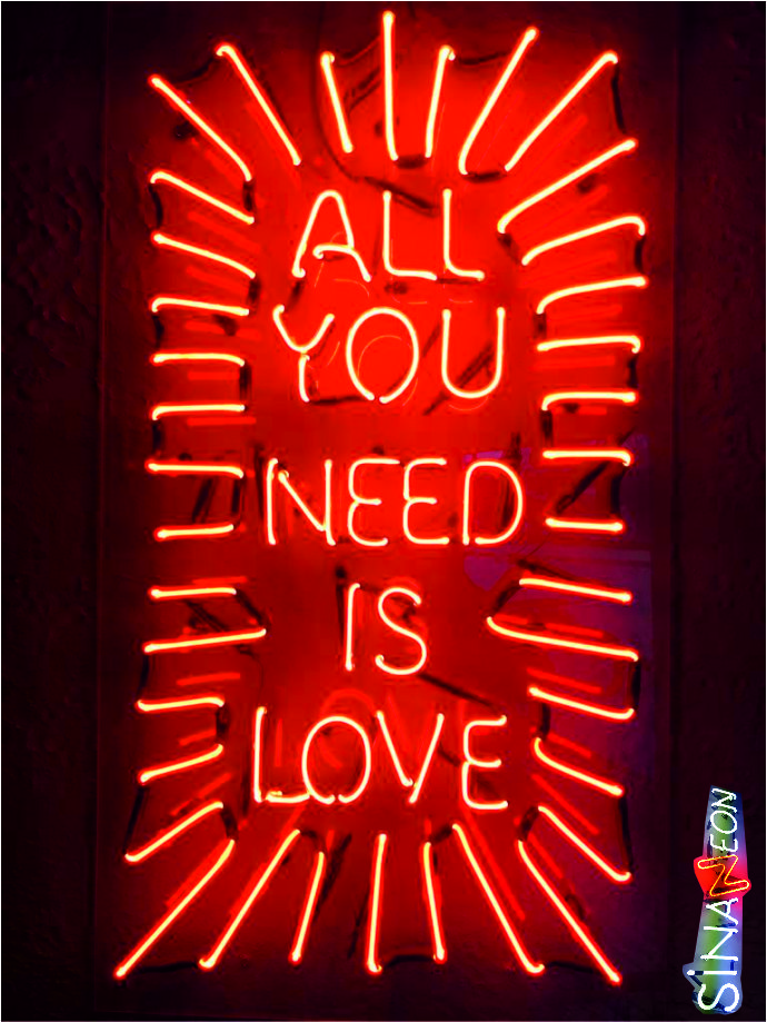 all you need is love cam neon